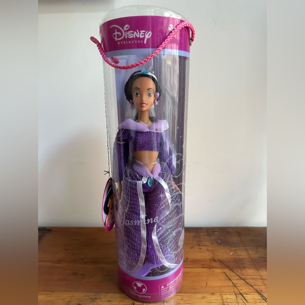 NIB Jasmine Disney Princess Barbie Doll Purple Dress Outfit Aladdin Disney Store